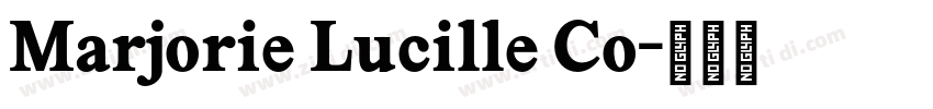 Marjorie Lucille Co字体转换